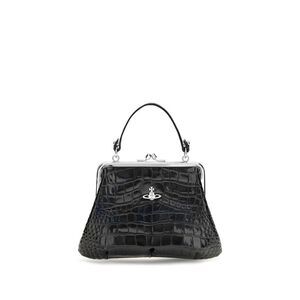 Vivienne Westwood Black Calf Leather Bos Taurus Women's Handbag